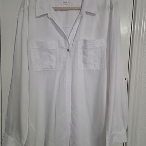 Westbound White Casual Button Down Shirt